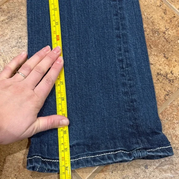 Miss Me Women’s Boot Cut Low Rise Jeans Sz 30 Embellished Flap Pocket Cowgirl - Picture 7 of 14